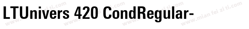LTUnivers 420 CondRegular字体转换